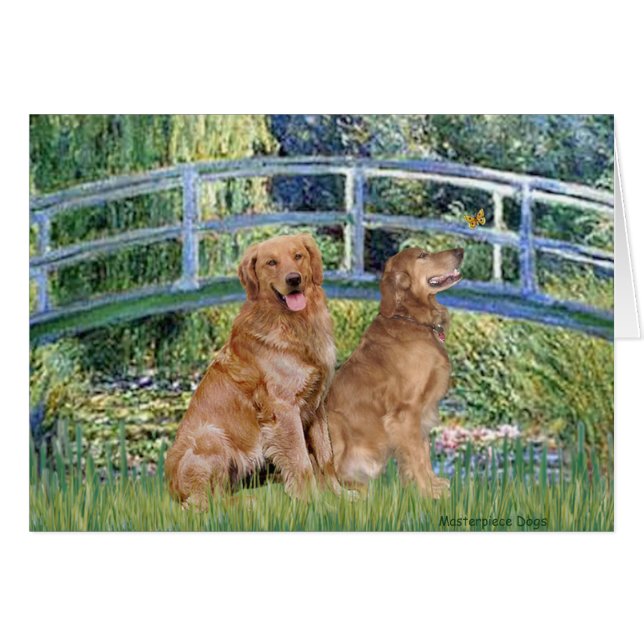 Golden Retriever Pair 1 - Lily Bridge (Vorderseite (Horizontal))