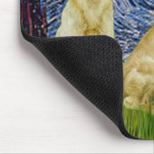 Golden Retriever Pair 3 - Starry Night Mousepad (Ecke)