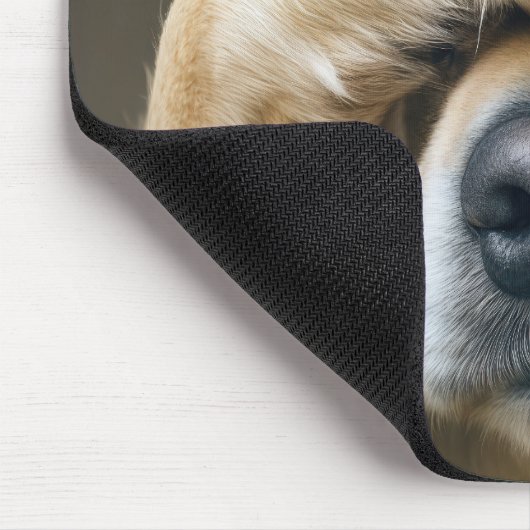 Golden Retriever Palm Face Mousepad (Ecke)
