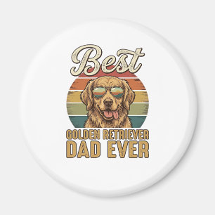 Golden Retriever Papa Ever Vintage Sonnenuntergang Magnet
