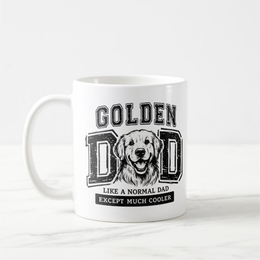 Golden Retriever Papa Kaffeetasse (Links)
