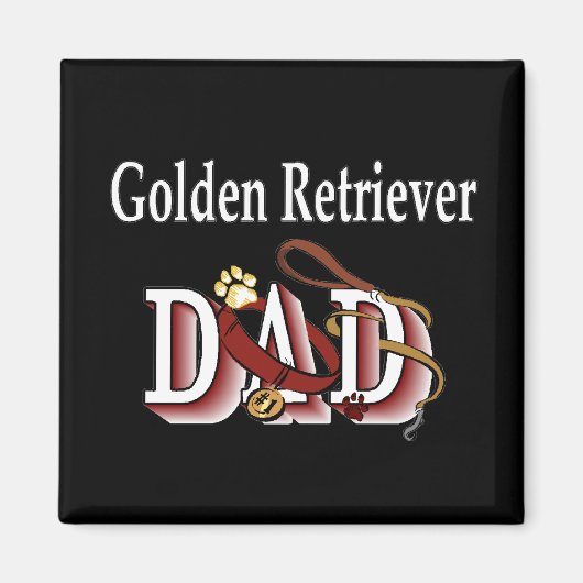 Golden Retriever Papa Magnet (Vorne)