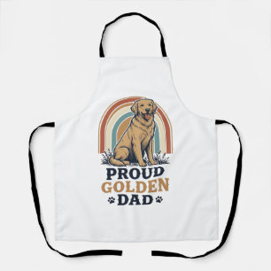Golden Retriever Papa-Shirt Vintage Hund Vater Ges Schürze