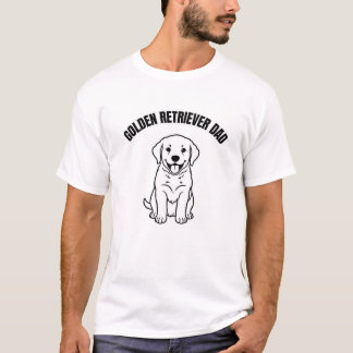 Golden Retriever Papa Süßes Hund Geschenk T-Shirt