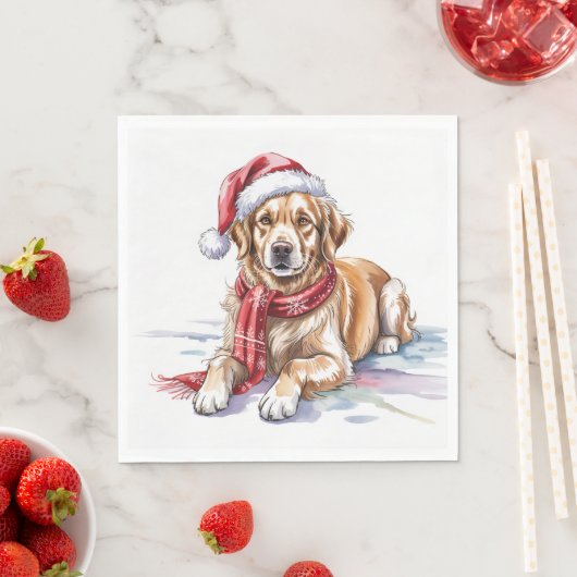 Golden Retriever Paper Napkin Serviette (Beispiel)