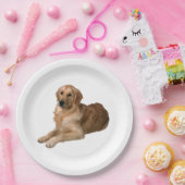 Golden Retriever Paper Plate Pappteller (Party)