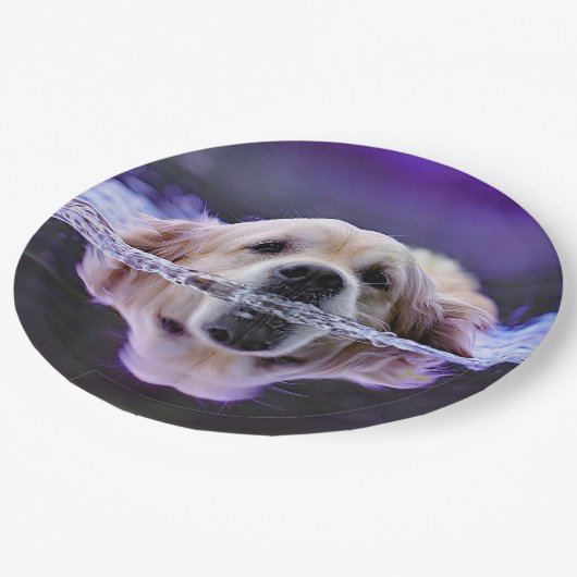 Golden Retriever Paper Teller (Schrägansicht)