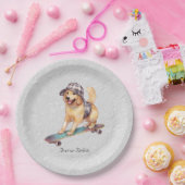 Golden Retriever Papierplatte Pappteller (Party)