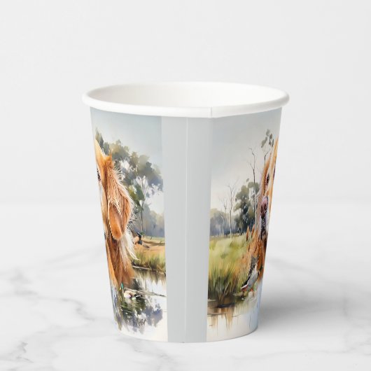 Golden Retriever Pappbecher (Rechts)