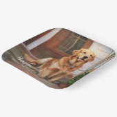 Golden Retriever Pappteller (Gewinkelt)