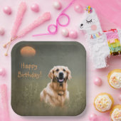 Golden Retriever Pappteller (Party)