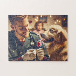 Golden Retriever Paramedic Dog Lover Gift Puzzle
