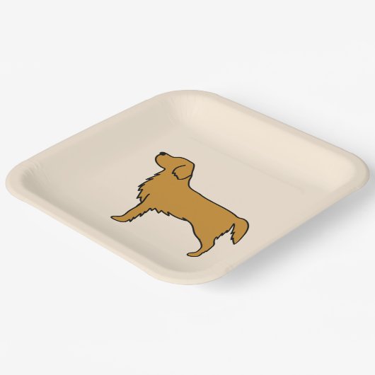 Golden Retriever Party Teller (Gewinkelt)