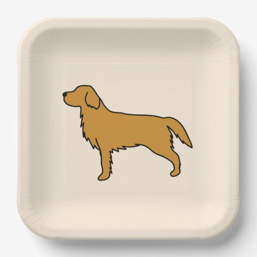 Golden Retriever Party Teller (Vorderseite)
