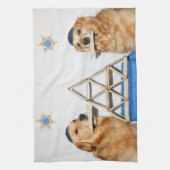 Golden retriever-PassahfestMatzo Geschirrtuch (Vertikal)