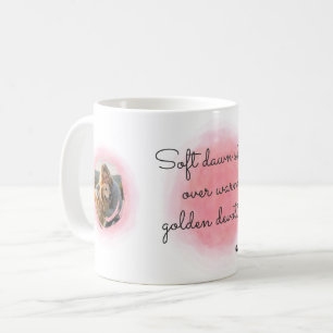 Golden Retriever Pastell Rosa Benutzerdefiniertes  Kaffeetasse