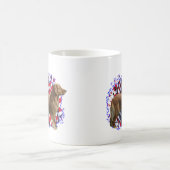 Golden Retriever Patriot Kaffeetasse (Mittel)