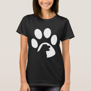 Golden Retriever Paw Silhouette T-Shirt