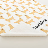 Golden Retriever Personalisiert Blanket - Hund Sherpadecke (3/4)