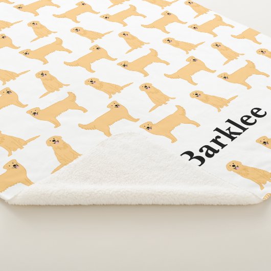 Golden Retriever Personalisiert Blanket - Hund Sherpadecke (3/4)
