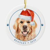 Golden Retriever Personalisiert Niedlicher Hund We Keramik Ornament (Vorne)