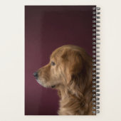 Golden Retriever, Personalisierter Name 2019 Planer (Rückseite)