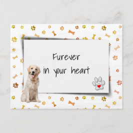 Golden Retriever Pet Beileid Loss Postkarte