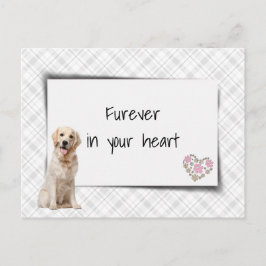 Golden Retriever Pet Beileid Loss Postkarte