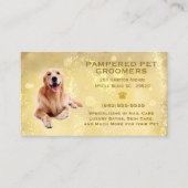 Golden Retriever Pet Groomer Spa Visitenkarte (Vorderseite)