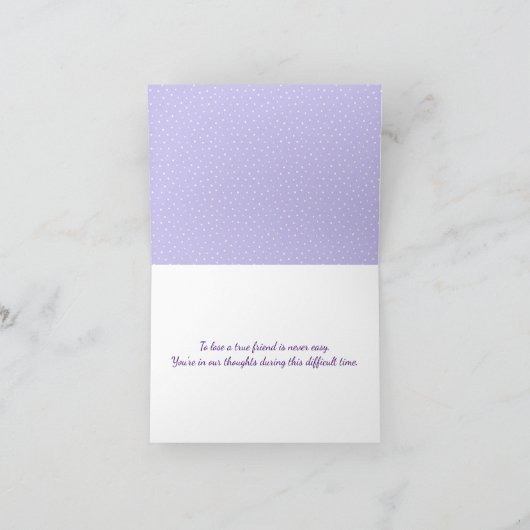 Golden Retriever Pet Loss Beileid Karte (Innenseite)