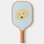 Golden Retriever Pickleball Paddle (Vorderseite)