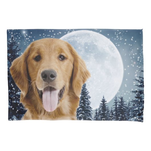 Golden Retriever Pillowcase Kissenbezug (Vorderseite)