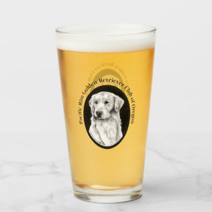 Golden Retriever Pint Glass Glas