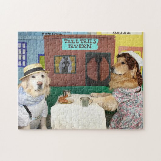 Golden Retriever Pioneers Puzzle (Horizontal)