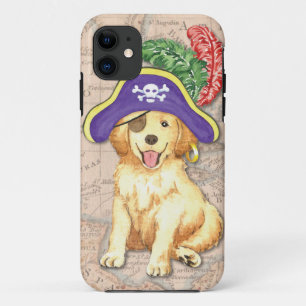 Golden Retriever Pirate iPhone 11 Hülle