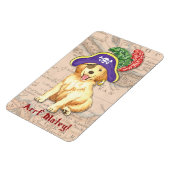 Golden Retriever Pirate Magnet (Linke Seite)