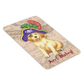 Golden Retriever Pirate Magnet (Rechte Seite)