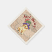Golden Retriever Pirate Serviette (Ecke)