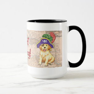 Golden Retriever Pirate Tasse