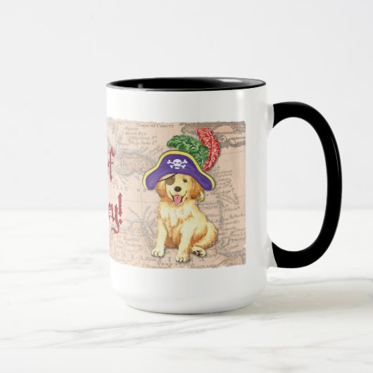 Golden Retriever Pirate Tasse (Rechts)