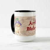 Golden Retriever Pirate Tasse (Vorderseite Links)