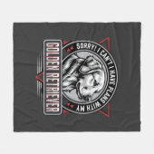 Golden Retriever plant Hund Abzeichen Design Fleecedecke (Vorderseite (Horizontal))
