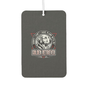 Golden Retriever plant Hundemedaillen-Design Autolufterfrischer