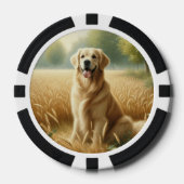 Golden Retriever Pokerchips (Vorderseite)