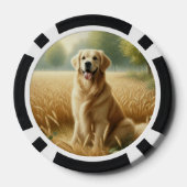 Golden Retriever Pokerchips (Rückseite)