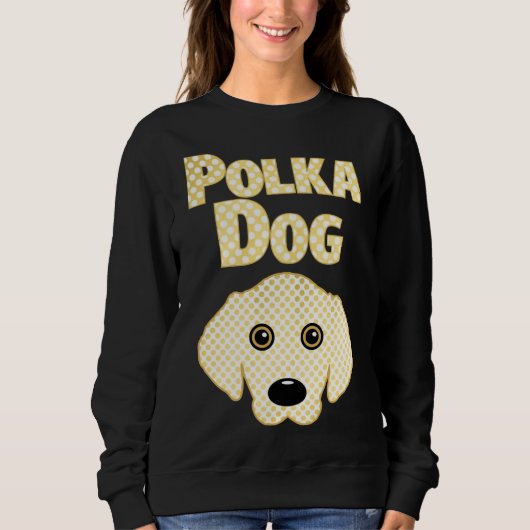 Golden Retriever Polka Dog Sweatshirt (Vorderseite)