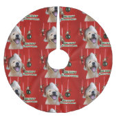 Golden Retriever Polyester Weihnachtsbaumdecke (Vorderseite)