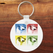 Golden Retriever Pop Schlüsselanhänger (Vorderseite)