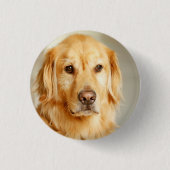 Golden Retriever Portrait Button (Vorderseite)