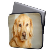 Golden Retriever Portrait Laptopschutzhülle (Vorderseite Links)